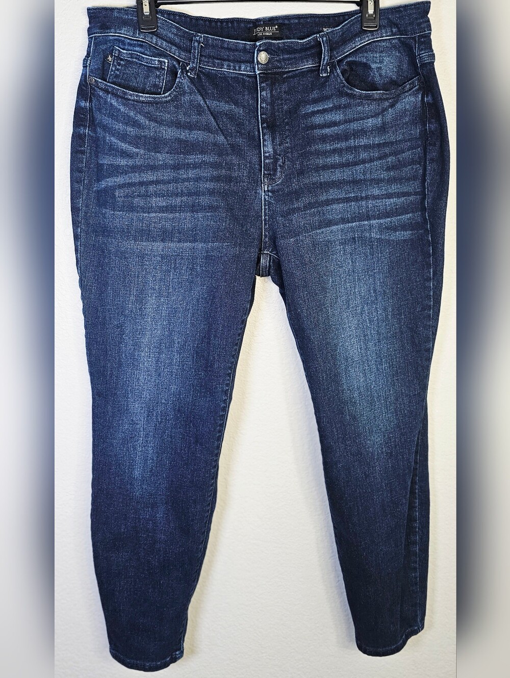 Judy Blue Skinny Jeans Women's 22W Dark Wash High Rise Stretch Plus Size